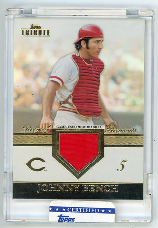 Johnny Bench 2012 Topps Tribute Patch Relic #RR-JB