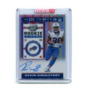 Devin Singletary 2019 Panini Autographed Prizm Rookie Ticket #112 Card