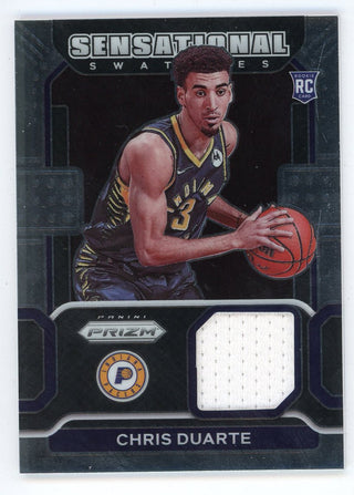 Chris Duarte 2021 Panini Prizm Sensational Swatches Rookie Card Patch Relic #SW-CDU