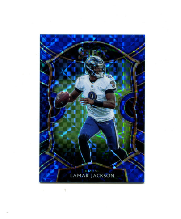 Lamar Jackson 2020 Panini Blue Select #3 Card 142/175