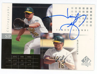 Jason Giambi Autographed Upper Deck 2000 SP Chirography #JG