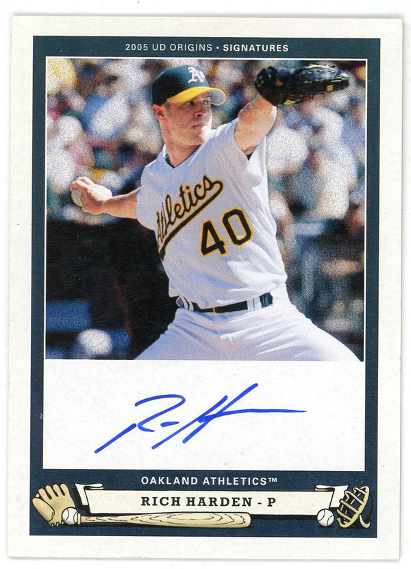 Rich Harden 2004 Upper Deck Origins Autographed #RH1