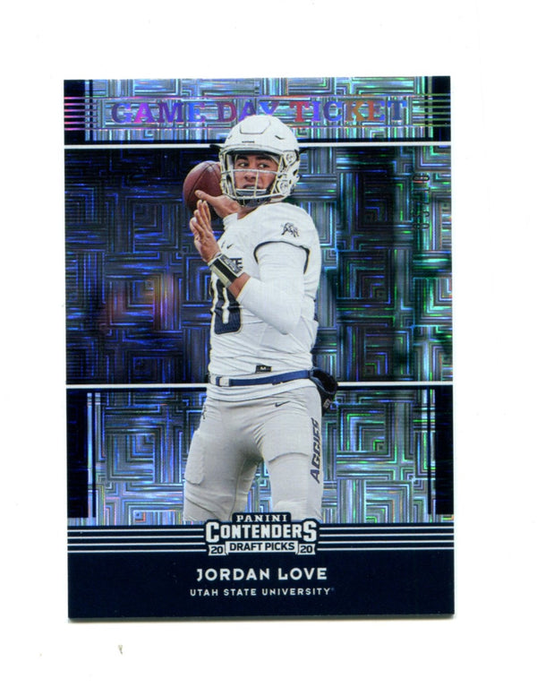 Jordan Love 2020 Panini Silver Contenders Draft Pick Game Day Ticket #22 Card 05/10