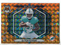 De'Von Achane 2023 Panini Mosaic NFL Debut Orange Prizm Rookie Card #ND-8