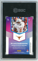 Bijan Robinson 2023 Panini Player of the Day #RC4 Orange /199 SGC 10