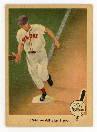 Ted Williams 1959 Fleer Baseball Card #18 1941 - All Star Hero