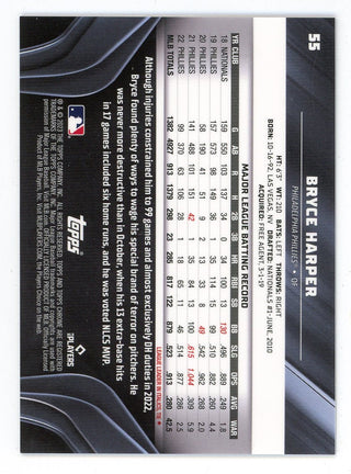 Bryce Harper 2023 Topps Chrome Black #55