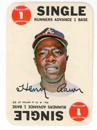 Hank Aaron 1968 Topps Single Card #4