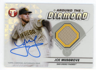 Joe Musgrove 2023 Topps Around the Autograph Relic Card #ADR-JMU