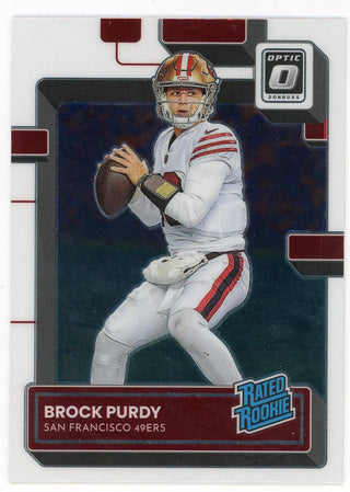 Brock Purdy 2022 Panini Donruss Optic Rated Rookie Rookie Card #277