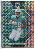 De'Von Achane 2023 Panini Mosaic Silver Prizm Rookie Card #312