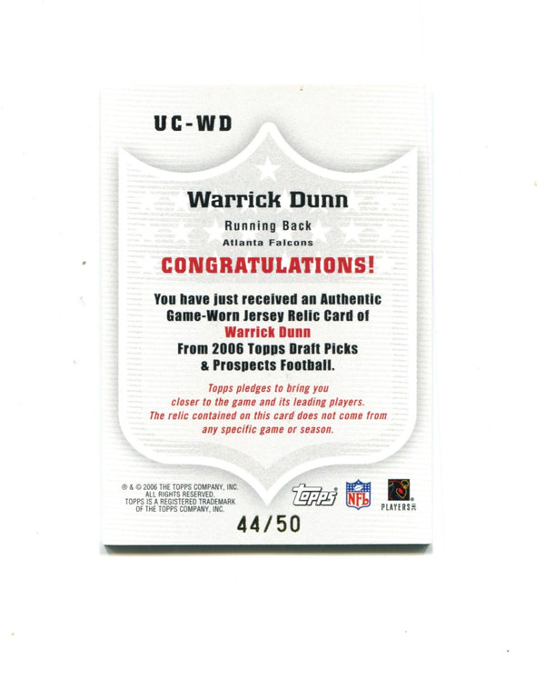 Warrick Dunn 2006 Topps Upperclassmen Class of '97 #UC-WD Card 44/50