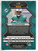 De'Von Achane 2023 Panini Mosaic Silver Prizm Rookie Card #312