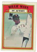 Willie Mays 1971 In Action World Series & Play-off Game Card #50