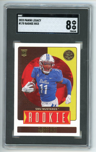 Rashee Rice 2023 Panini Legacy #170 SGC 8