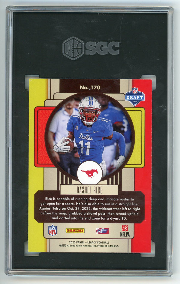 Rashee Rice 2023 Panini Legacy #170 SGC 8