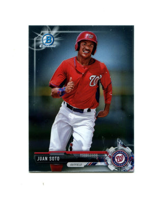 Juan Soto 2017 Topps Chrome #BCP180 Card