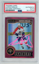 Aaron Ekblad Pink Autographed 2014-15 O-Pee-Chee Platinum #158 PSA Authentic Auto