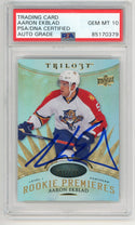 Aaron Ekblad Autographed 2014-15 Upper Deck Trilogy #111 PSA 10