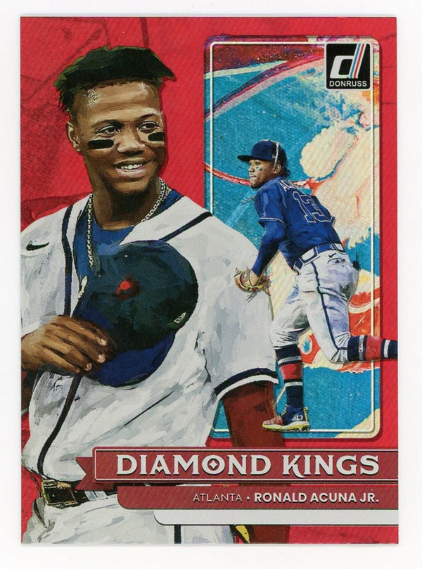 Ronald Acuna Jr. 2022 Panini Red Donruss #16 Card