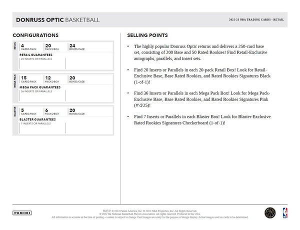 2022-23 Panini Donruss Optic Basketball Fanatics Mega Box (Hyper Green Prizms)