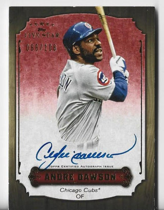 Andre Dawson 2012 Topps Five Stars #FSA-AD (066/106) Autograph Card