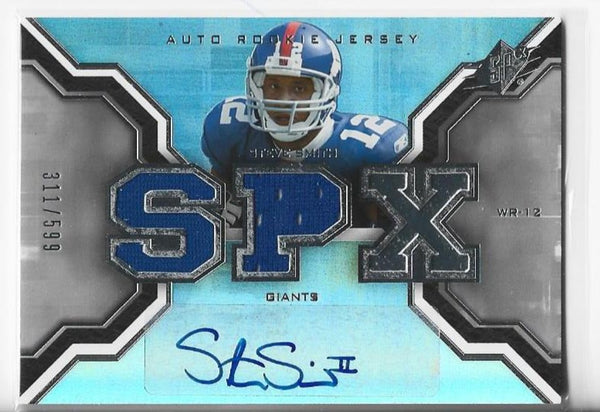 Steve Smith Upper Deck 2007 SPX #214 (311/599) Autograph Rookie Jersey Card