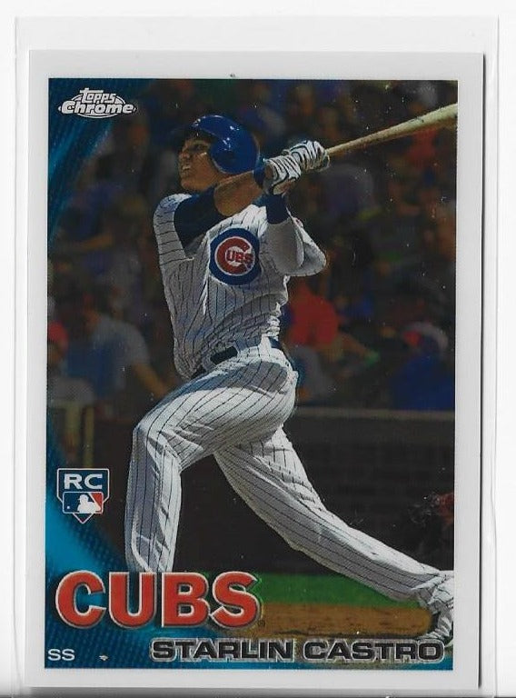 Starlin Castro 2010 Topps Chrome #195 Rookie Card