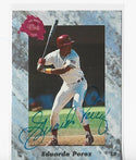 Eduardo Perez 1991 Classic Games #63 Autograph Draft Picks Card