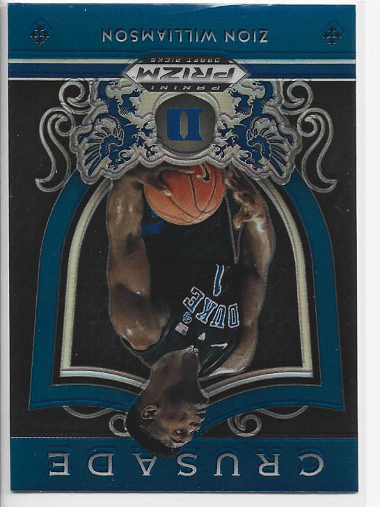 Zion Williamson 2019 Blue Prizm Draft Picks Rookie Card