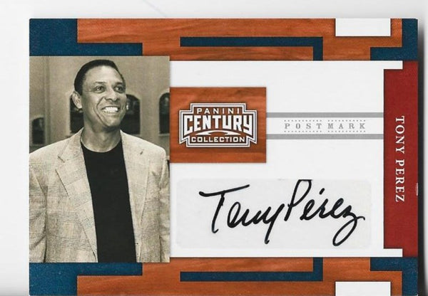 Tony Perez 2010 Panini Century Collection #70 (27/60) Autographed Card