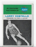 Larry Costello 1961 Fleer Basketball #48 In Action Card