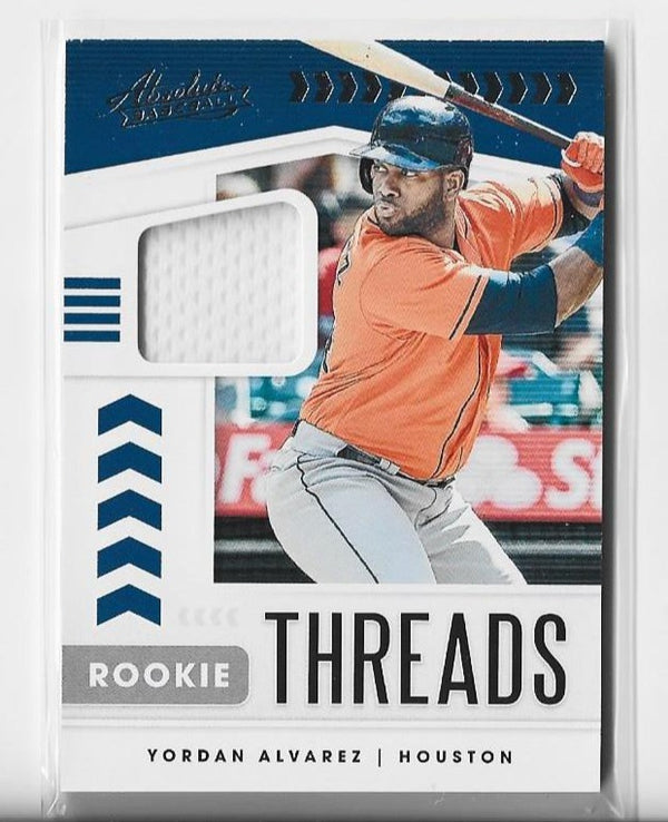 Yordan Alvarez 2020 Panini Absolute Baseball #RT-YA Rookie Threads Card