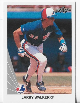 Larry Walker 1990 Leaf #325 Card