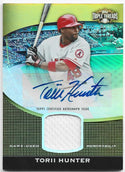 Torii Hunter 2011 Topps Triple Threads Game-Used Memorabilia/Autographed Card #11/25