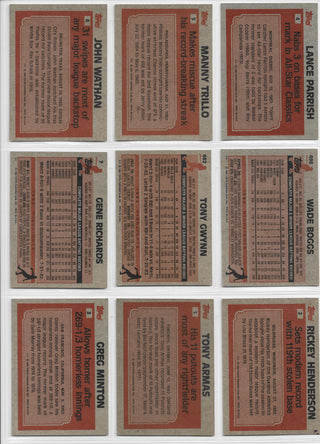 1983 Topps Baseball Complete Set