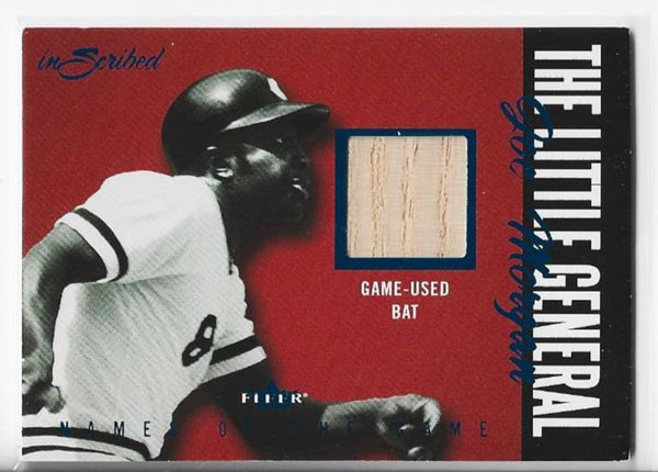 Joe Morgan 2004 Fleer Names Of The Game #NGJ-JM Game Used Bat Card