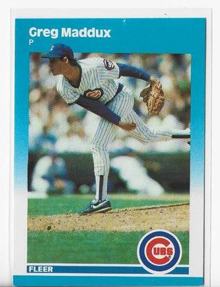 Greg Maddux 1987 Fleer #U-68 Rookie Card