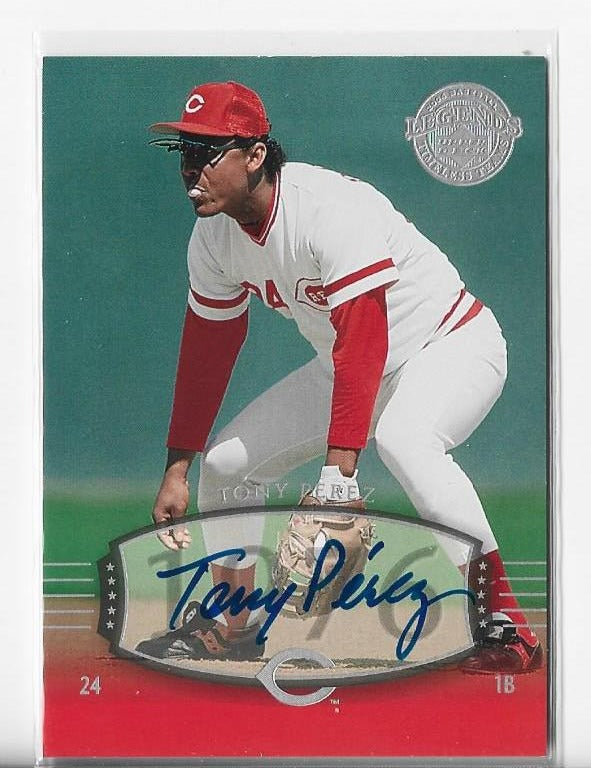 Tony Perez 2004 Upper Deck #135 Autograph Card