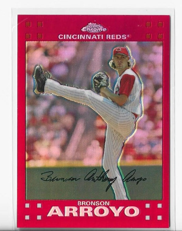 Bronson Arroyo 2007 Topps Chrome #15 (66/99) Card