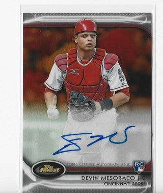 Devin Mesoraco 2012 Topps Finest #AR-DM (65/99) Autograph Card