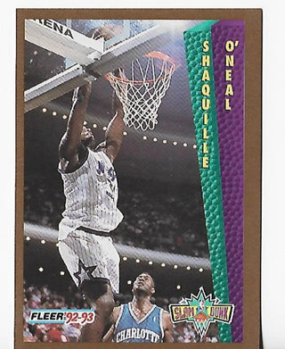 Shaquille O'Neal 1992-93 Fleer #298 Slam Dunk Card