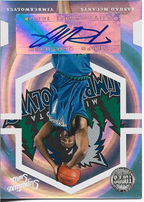 Rashad McCants 2006 Topps Autographed Card 182/190 #SS-RM