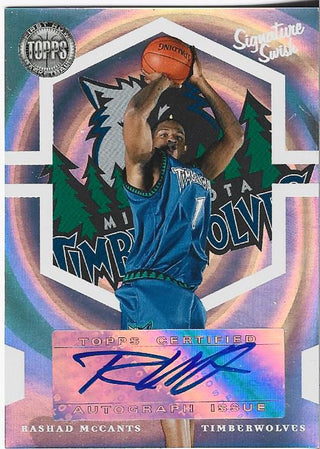 Rashad McCants 2006 Topps Autographed Card 182/190 #SS-RM