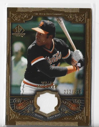 Willie McCovey 2006 Upper Deck SP Legendary Material #LM-WM (222/225) Game-Used Memorabilia Card