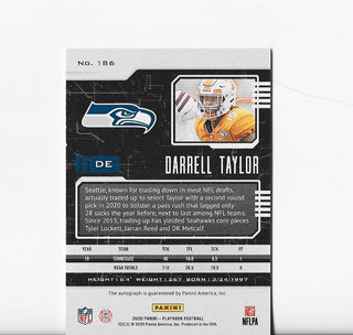 Darrell Taylor 2020 Panini Playbook #186 Rookie Card