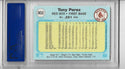 Tony Perez 1982 Fleer #382 (PSA Grade GEM MT 10) Card