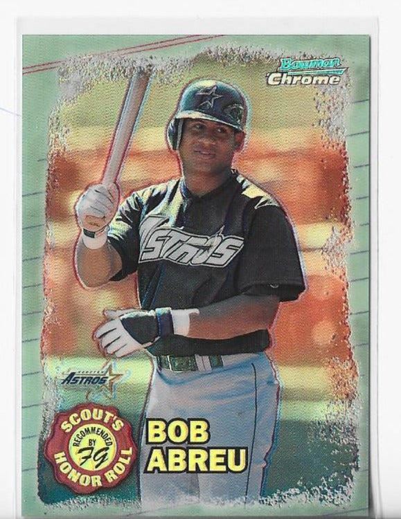 Bob Abreu 1997 Topps Bowman Chrome Card