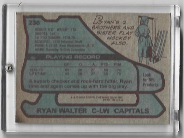 Ryan Walter 1979 Topps #236 Card