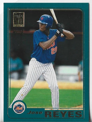 Jose Reyes 2001 Topps #T242 Rookie Card